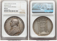 Vatican City. Pius XI silver "Holy Door Opening" Medal Anno XII (1933) MS64 NGC, Rinaldi-127. 44mm. By A. Mistruzzi. A commendable selection struck in...