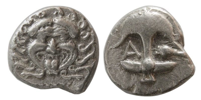 THRACE, Apollonia Pontika. Mid-late 4th century BC. AR Drachm (3.26 gm; 14 mm). ...