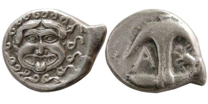 THRACE, Apollonia Pontika. Mid-late 4th century BC. AR Drachm (3.12 gm; 17 mm). ...
