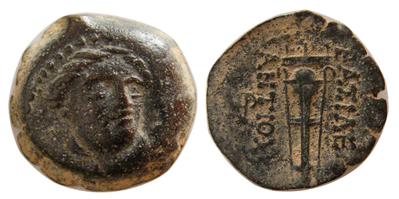 SELEUKID KINGS. Antiochos II Theos. 261-246 BC. Æ (2.48 gm; 15 mm). Sardes mint....