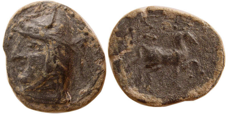 KINGS of PARTHIA. Phriapatius. Ca. 185-179 BC. Æ chalkous (3.42 gm; 17 mm). Mith...
