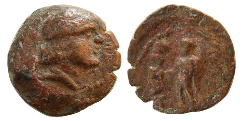 KINGS of PARTHIA. Phraates 132-127 BC. Æ (1.92 gm; 15 mm). Nice dark brown reddi...