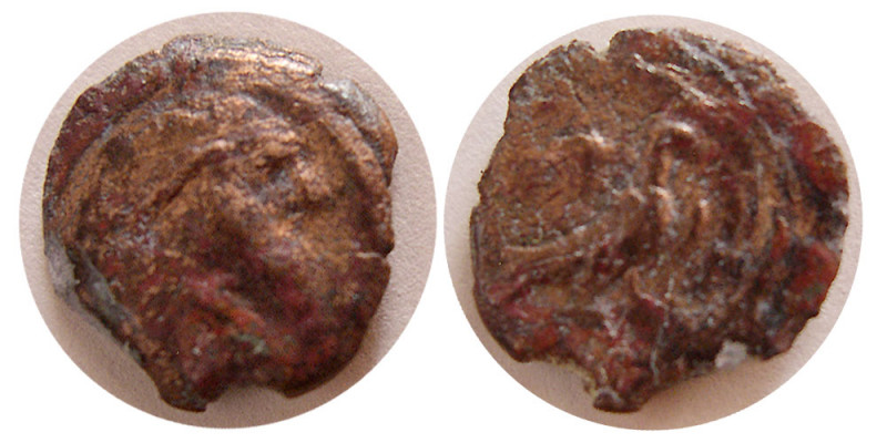 KINGS of PARTHIA. Mithradates II. 121-91 BC. Æ (0.92 gm; 12 mm). Susa mint. King...