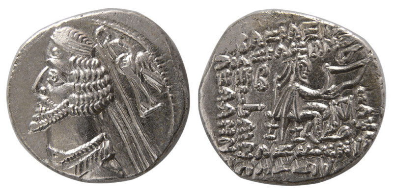 KINGS of PARTHIA. Phraates IV 38/7-2 BC. AR Drachm (4.12 gm ; 18 mm). Mithradatk...