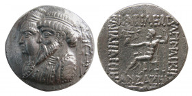 KINGS of ELYMIAS. Kamnaskires III and Anzaze. AR Tetradrachm. Rare.