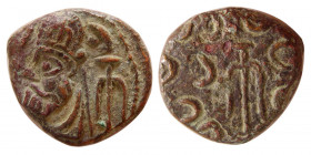 KINGS of ELYMAIS. Orodes III. 2nd century AD. Æ Dichalkon.