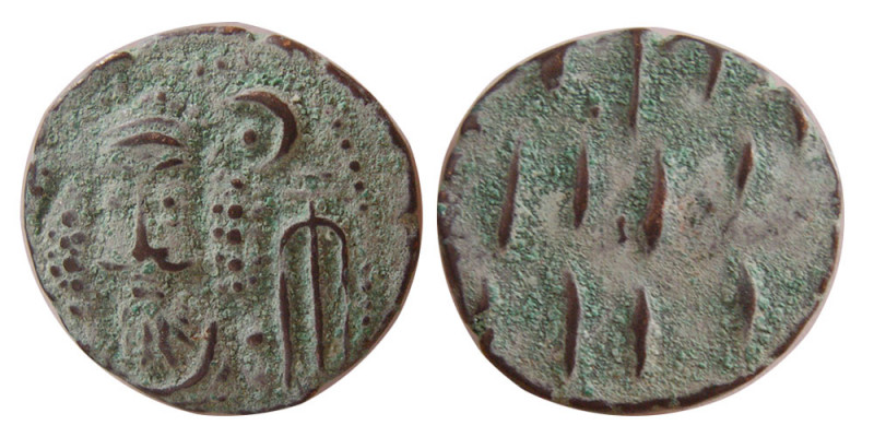 KINGS of ELYMAIS. Phraates. Early mid-2nd century AD. Copper drachm (3.66 gm; 16...