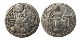 SASANIAN KINGS. Varahran II. 276-293 AD. AR Drachm.