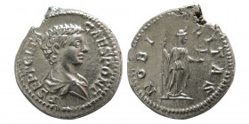 ROMAN EMPIRE. Geta, as Caesar. AD. 198-209. AR Denarius.