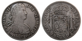 SPANISH COLONIAL. MEXICO, Ferdinad VII. 1809.TH. AR 8 Reales