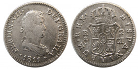 SPANISH COLONIAL. Ferdinand VII. 1811-C.I. 2 Reales.