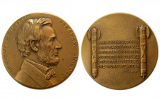 U.S. Abraham Lincoln. Bronze Commemorative Medallion