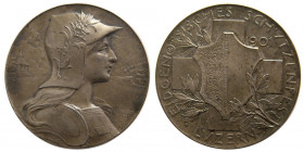 SWITZERLAND. Shooting Festival Medal. ca. 20th. Century. Silver Medallion