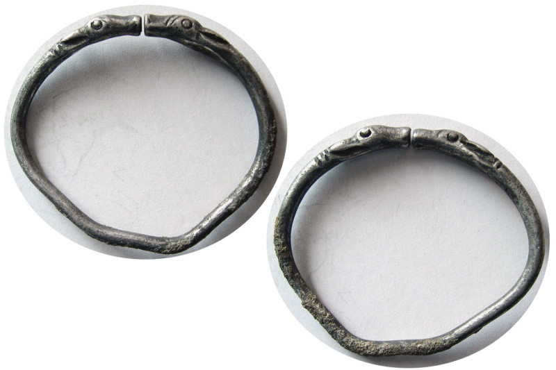 ACHAMENIED EMPIRE. Ca. 550-350 BC. Silver Bracelet (19.12 gm; 75 mm ). Nice orig...