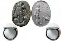 ROMAN EMPIRE. Circa 3rd-4th Century AD. Bronze Seal Ring.