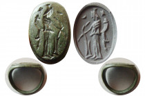 ROMAN EMPIRE. Circa 3rd-4th Century AD. Bronze Seal Ring