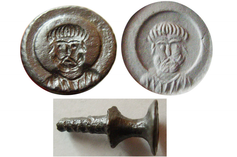 BYZANTINE EMPIRE. Circa 5th-6th Century AD. Bronze Stamp Seal (4.20 gm x 25mm x ...