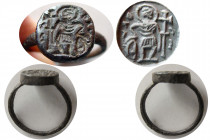 BYZANTINE EMPIRE. Circa 7th-8th Century AD. Bronze Seal Ring