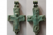 BYZANTINE EMPIRE. Circa 9th-10th. Century AD. Bronze Cross