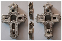 LATE BYZANTINE. Ca. 12th.- 14th. Century AD. Silver Cross Pendent