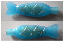 EARLY ISLAMIC Cut Glass. Ca 10-12th. Century. Blue Perfume bottle