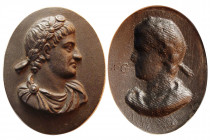 ITALY, Renaissance. The Emperor. Uniface Oval Cast Bronze Plaquette