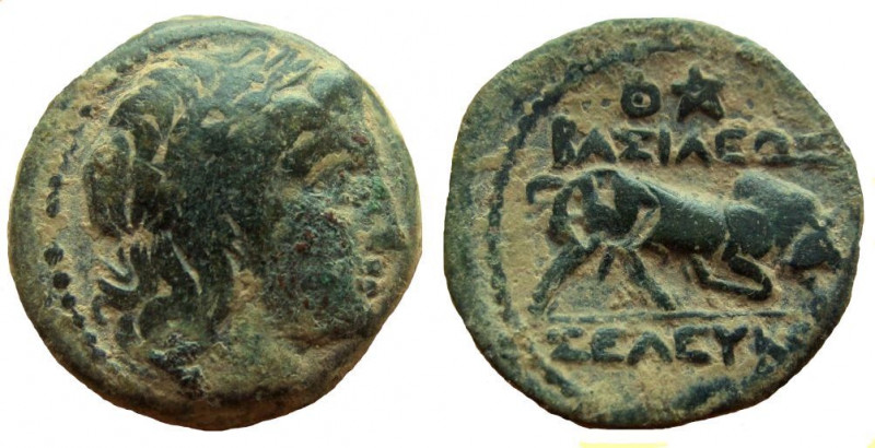 Seleukid Kingdom. Seleukos I Nikator, 312-281 BC. AE 19 mm. 6.32 gm. Seleukeia o...