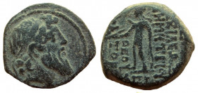 Seleukid Kingdom. Demetrios II Nikator. Second Reign, 130-125 BC. AE 18 mm. Antioch mint