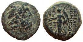 Seleukid Kingdom. Demetrios II Nikator. Second Reign, 130-125 BC. AE 18 mm. Antioch mint.