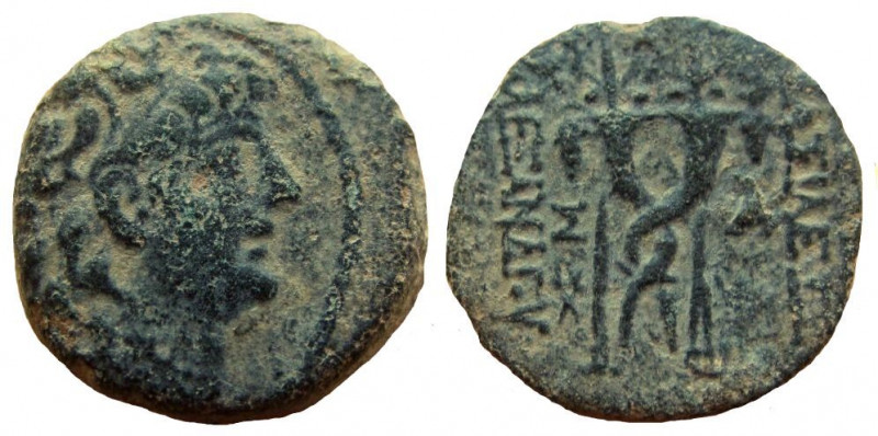 Seleukid Kingdom. Alexander II Zabinas, 128-122 BC. AE 18 mm. 5.87 gm. 
Obverse...