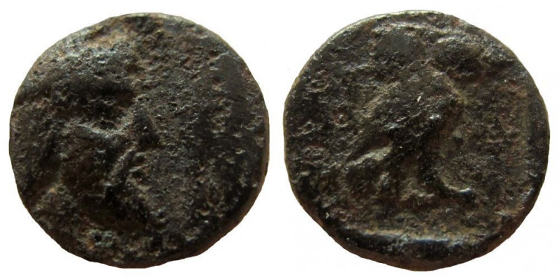 Tissaphernes. Satrap of Persia. 413-395 BC. AE 14 mm. 3.17 gm. Dora (Dor) mint....