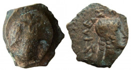 Ptolemaic Kingdom. Ptolemy IX-Ptolemy X, 116-88 BC. AE 12 mm. Kyrene mint.