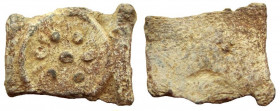 Judean Kingdom. Alexander Jannaeus, 104 - 76 BC. PB Prutah or Token.