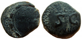 Judaea. Agrippa II, 55-95 AD. AE 20 mm. Sepphoris (Diocaesarea) mint. Titus Flavius Vespasianus, procurator.
