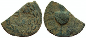 Judaea. Bar Kochba Revolt, 132-135 AD. AE Cut Large Bronze.