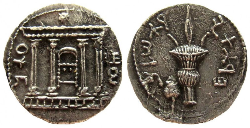 Judaea. Bar Kochba Revolt, 132-135 AD. AR Sela. 27 mm. 13.97 gm. 
Undated issue...