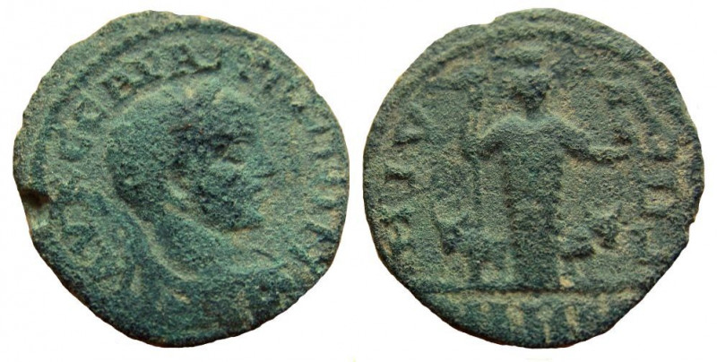 Decapolis. Dium. Elagabalus, 218-222 AD. AE 20 mm. 6.40 gm. 
Dated year 283, 22...