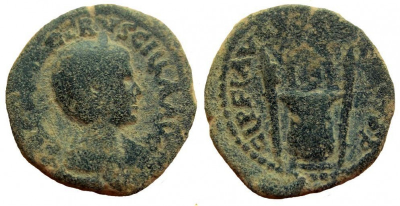 Judaea. Caesarea Maritima. Herennia Etruscilla. Augusta, 249-251 AD. AE 28 mm. 1...