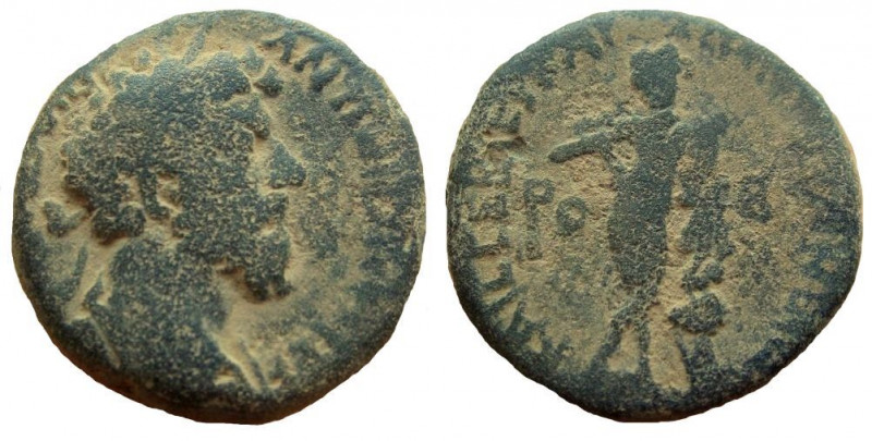 Judaea. Caesarea Panias. Marcus Aurelius, 161-180 AD. AE 25 mm. 12.33 gm. 
Date...