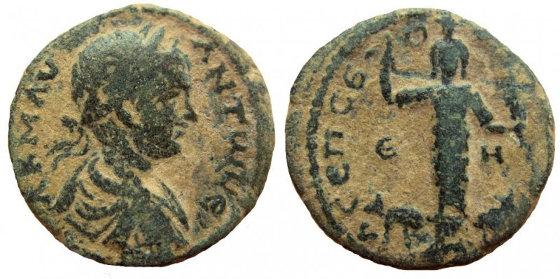 Judaea. Eleutheropolis. Caracalla, 198-217 AD. AE 23 mm
 9.34 gm. Dated year 8,...