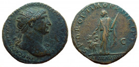 Trajan, 98-117 AD. AE As. Rome mint.