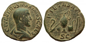 Maximus. Caesar, 235-238 AD. AE Sestertius. Rome mint.