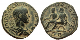 Philip II, 247-249 AD. AE Sestertius. Rome mint.
