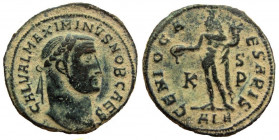 Maximinus II Daia as Caesar, 305-309 AD. AE Follis. Alexandria mint.