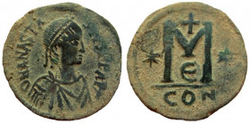 Anastasius, 491-518 AD. AE Follis. Constantinople mint.