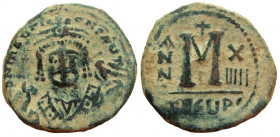 Maurice Tiberius, 582-602 AD. AE Follis. Theoupolis (Antioch) mint.