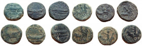 Lot of 6 AE's of Sidon.