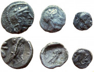Lot of 3 AR coins of Philistia.