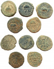 Lot of 5 AE. Judaea, Herod I the Great. 40-4 BC. 8 Prutot. Samarian mint.