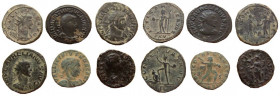 Lot of 6 Roman coins.